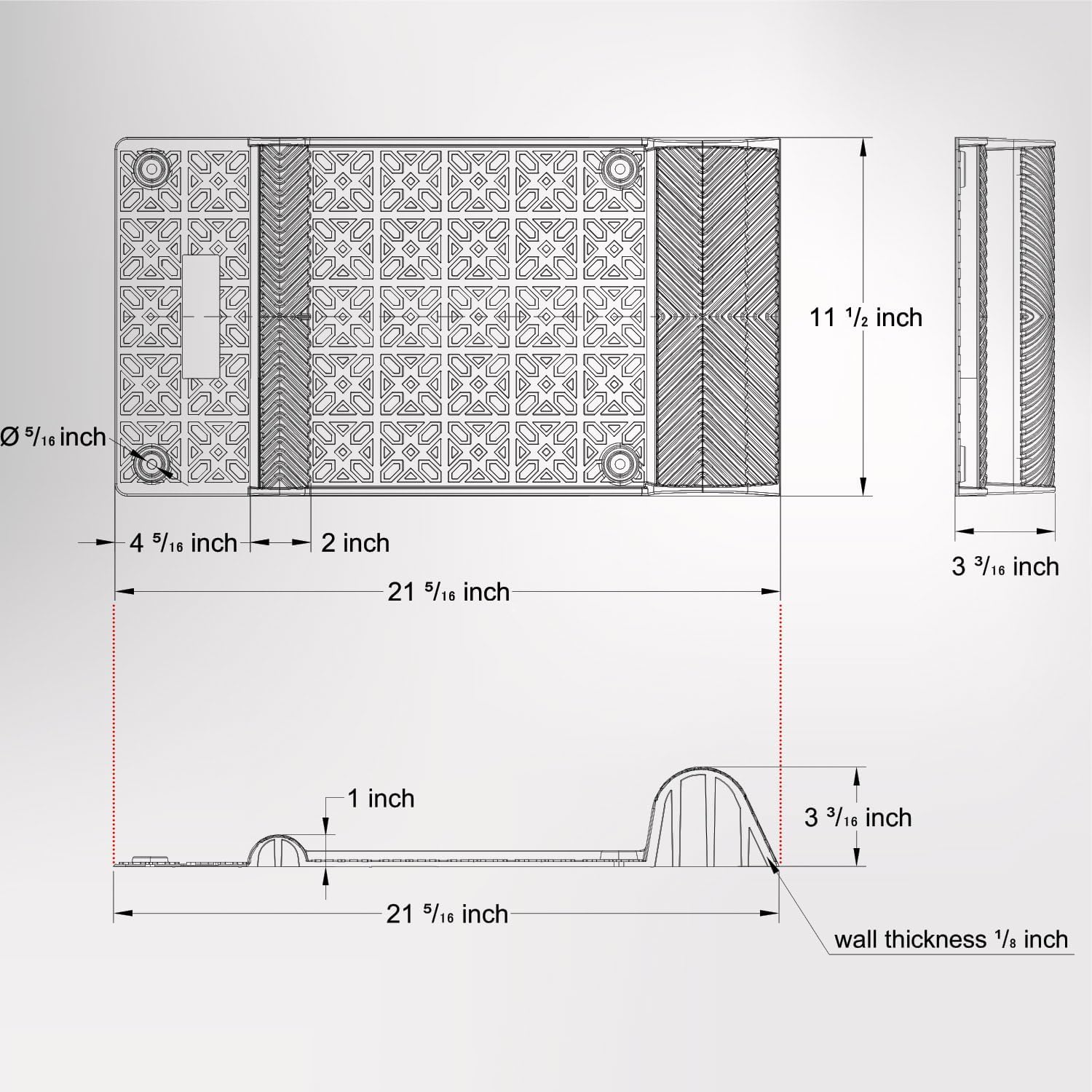 21.3" x 11.5" x 3.2" Inch PU Flexible Parking Mats, with 3M Yellow Reflective Tapes, Self-Adhesive Parking Lot Garage Floor Mats, Wheel Stoppers for Cars, Motorcycle, Pickups (4)