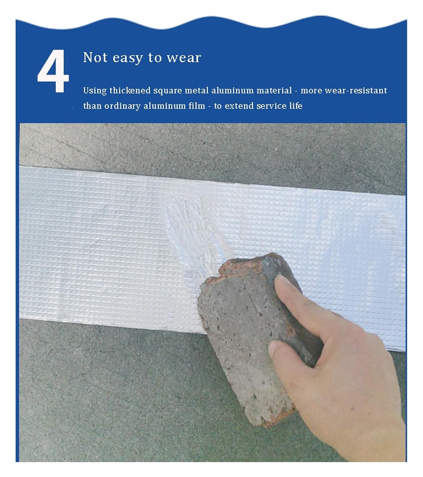 Cinta impermeableCinta impermeable - Cinta selladora de reparación multiusos - Cinta selladora de techos de aluminio for fugas de agua - Cinta de reparación de tuberías Cinta tapajuntas (varios tamaño