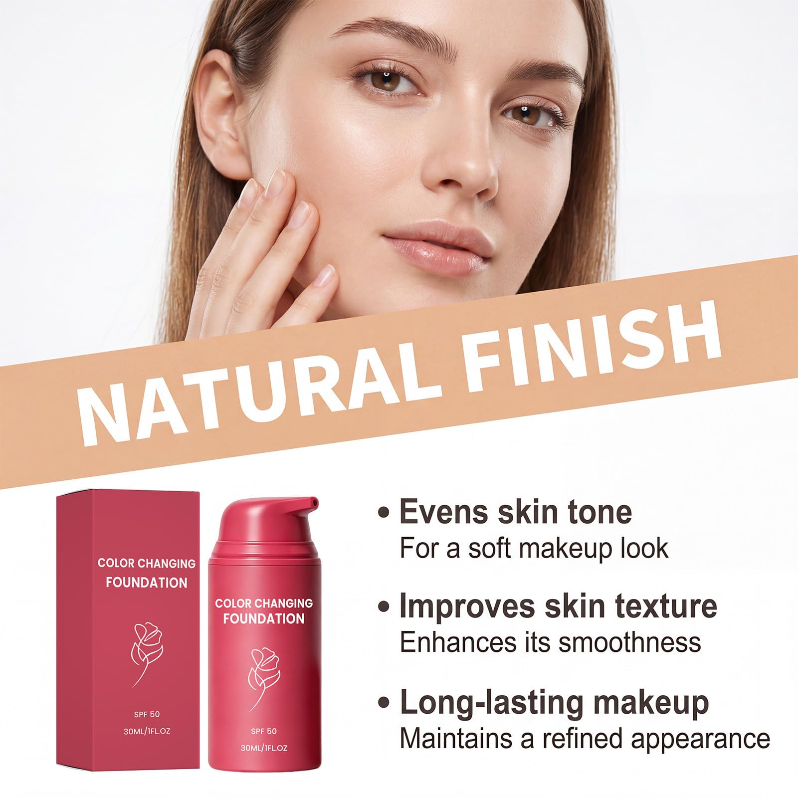 Teint de Couleur pour Peau Mature | Cache les Rrides et Fines Lignes