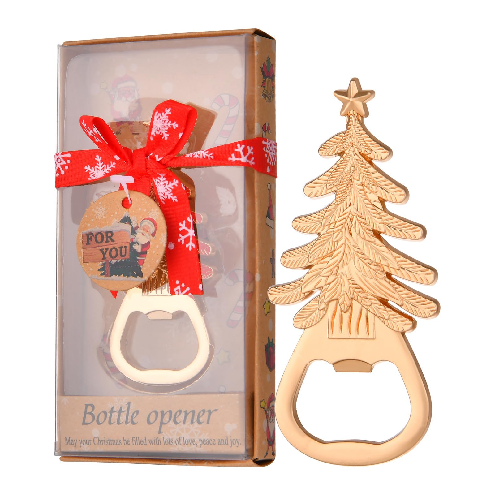 Weihnachten Geschenke Flaschenöffner, Lustig Weihnachtsbaum-Flaschenöffner | Lustiges Weihnachten Flaschenöffner, aus Metall, Bottle Opener, Kronkorkenöffner für Bar, Bierflaschen, Weihnachtsgeschenke