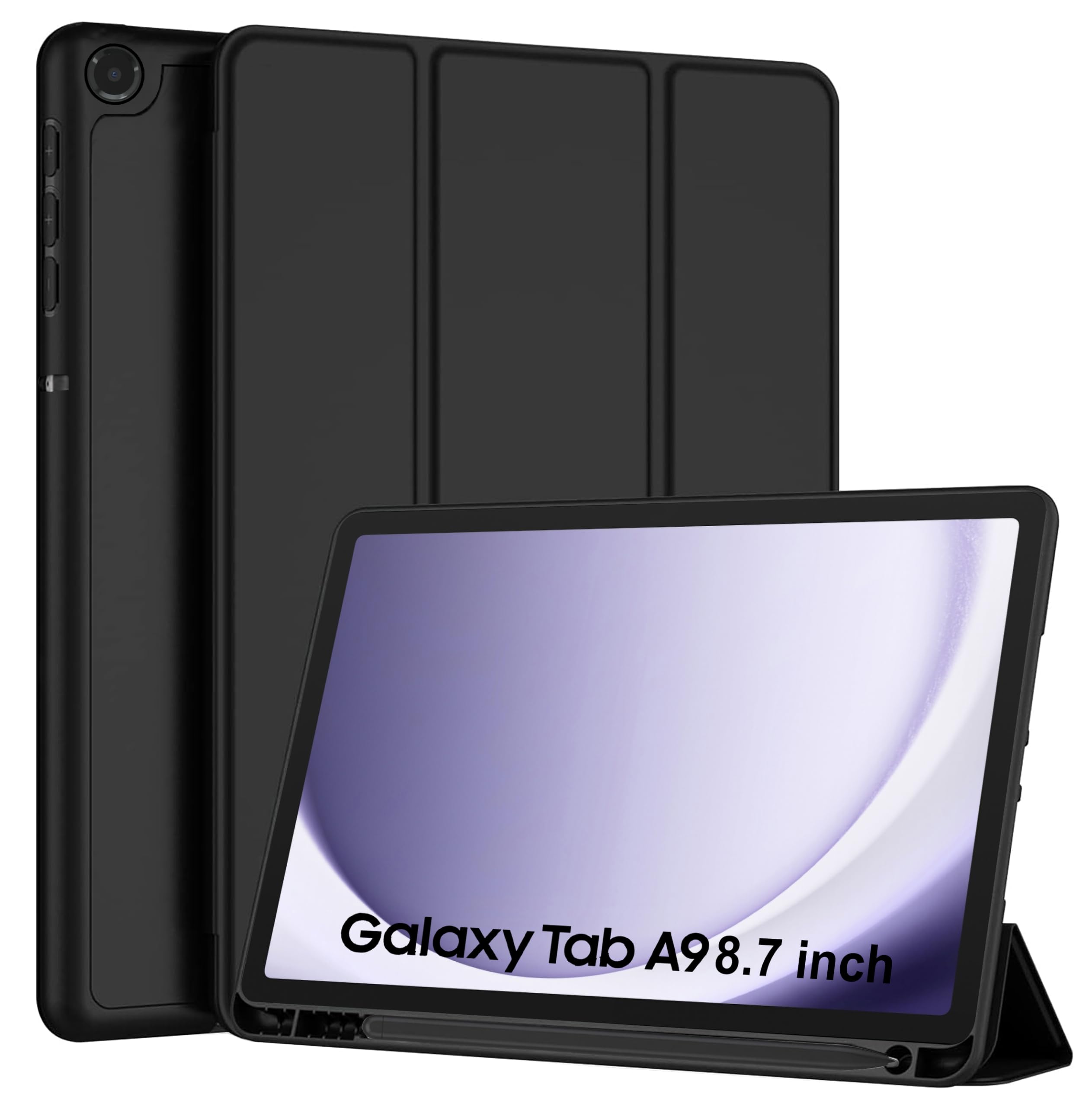 See full amazon price history chart for TGK Soft Flexible with Pencil Holder Trifold Flip Back Case Cover for Samsung Galaxy Tab A9 8.7 inch (Black) TGK Soft Flexible with Pencil Holder Trifold Flip Back Case Cover for Samsung Galaxy Tab A9 8.7 inch (Black) (B0CR1Q2H4J) Amazon Price History, Amazon Price Tracker