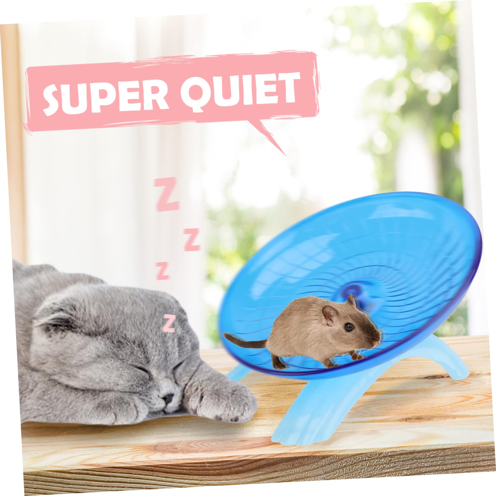 HAPINARY Hamster Exercise Wheel Non Run Disc for Guinea Pigs Rats Small Pet Toys 18cm Run Disc