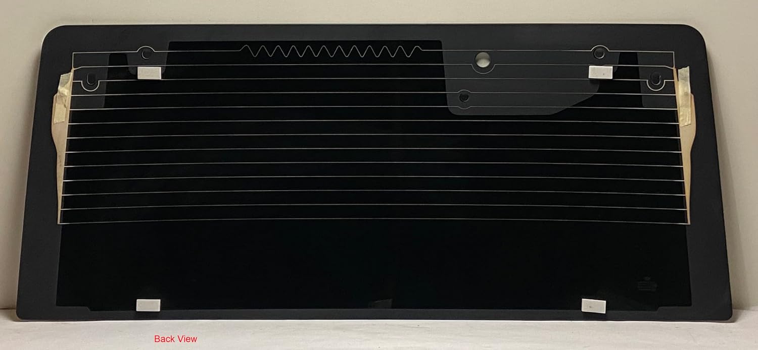 Back Glass Window Compatible with 2011-2017 Jeep Wrangler 2 & 4 Door Models