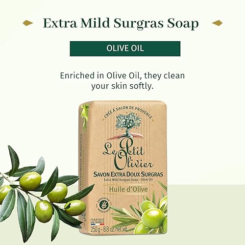 Miniatura 9 de Le Petit Olivier Jabón extra suave - Flor de cerezo - Limpia suavemente la piel - Delicadamente perfumado - a base de origen vegetal - 2 piezas