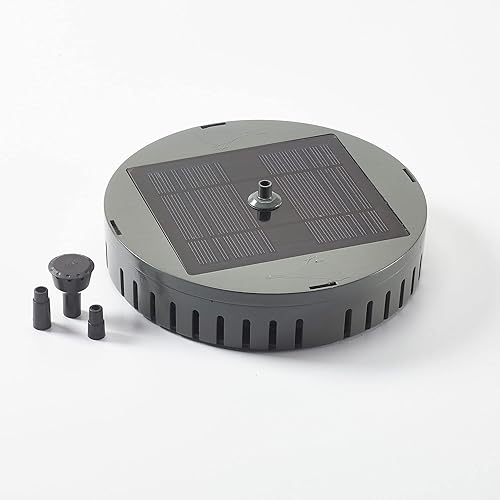 Smart Solar AquaNura Bubbler Birdbath, Grey