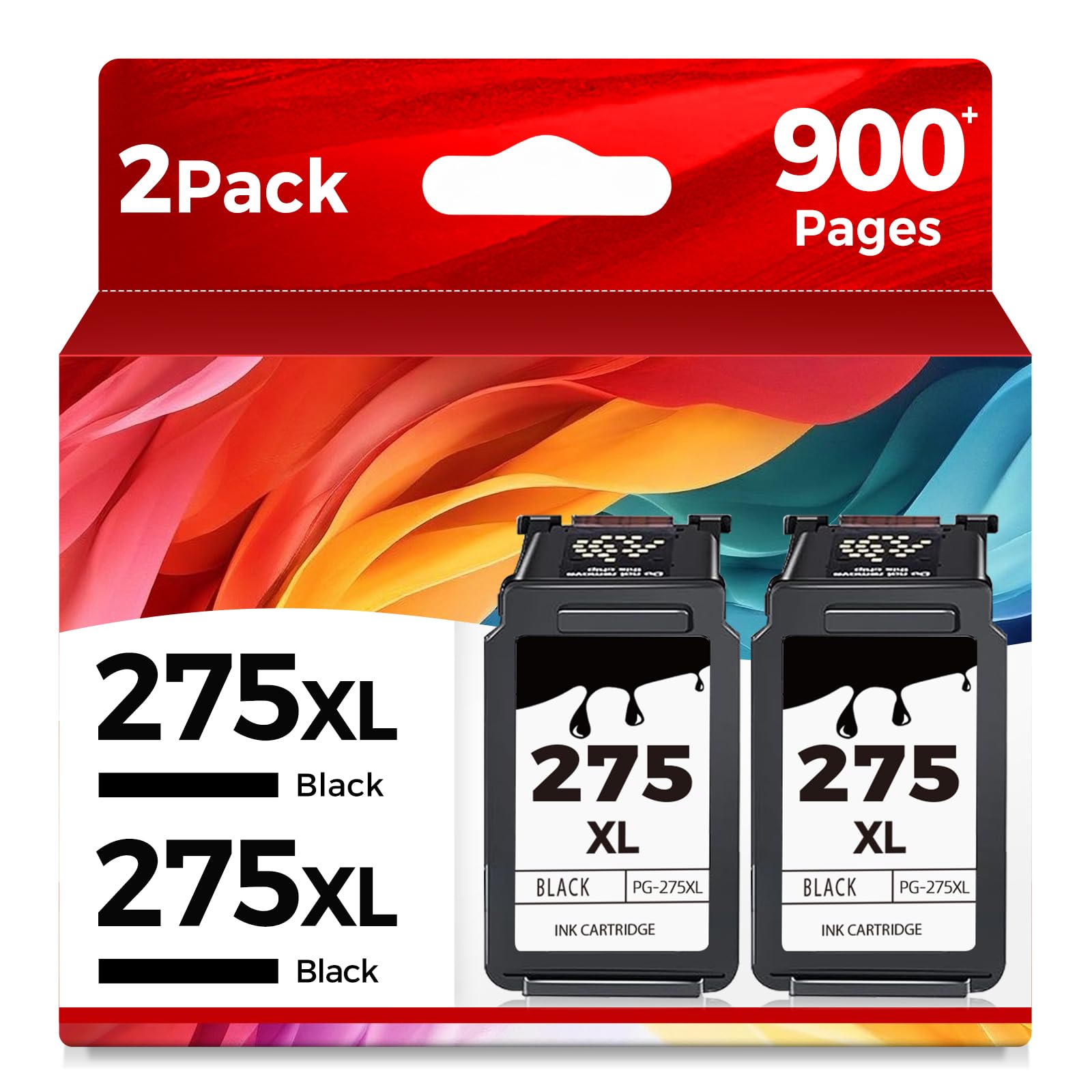PG-275XL Compatible Ink Cartridge Replacement for Canon Ink 275 275XL PG275 XL Black Ink Cartridges for TS3522 TR4720 TR4722 TS3520 TS3500 TR4700 TS3700 TS3720 TS3722 Printer (2 Black)