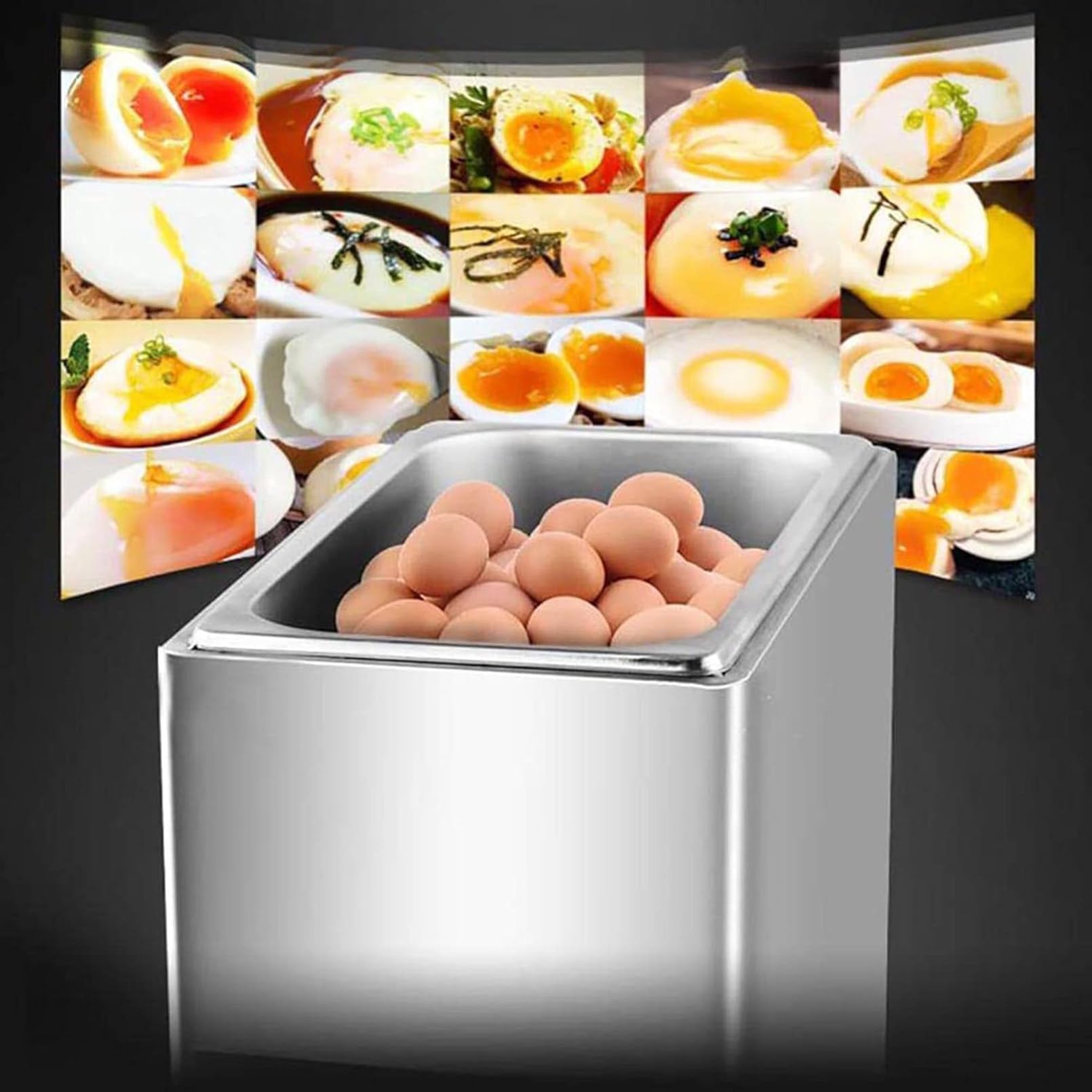 Cuociuova Elettrico Professionale per cuocere Le Uova, 800 Watt, Fino a 50 Uova, Acciaio Inossidabile