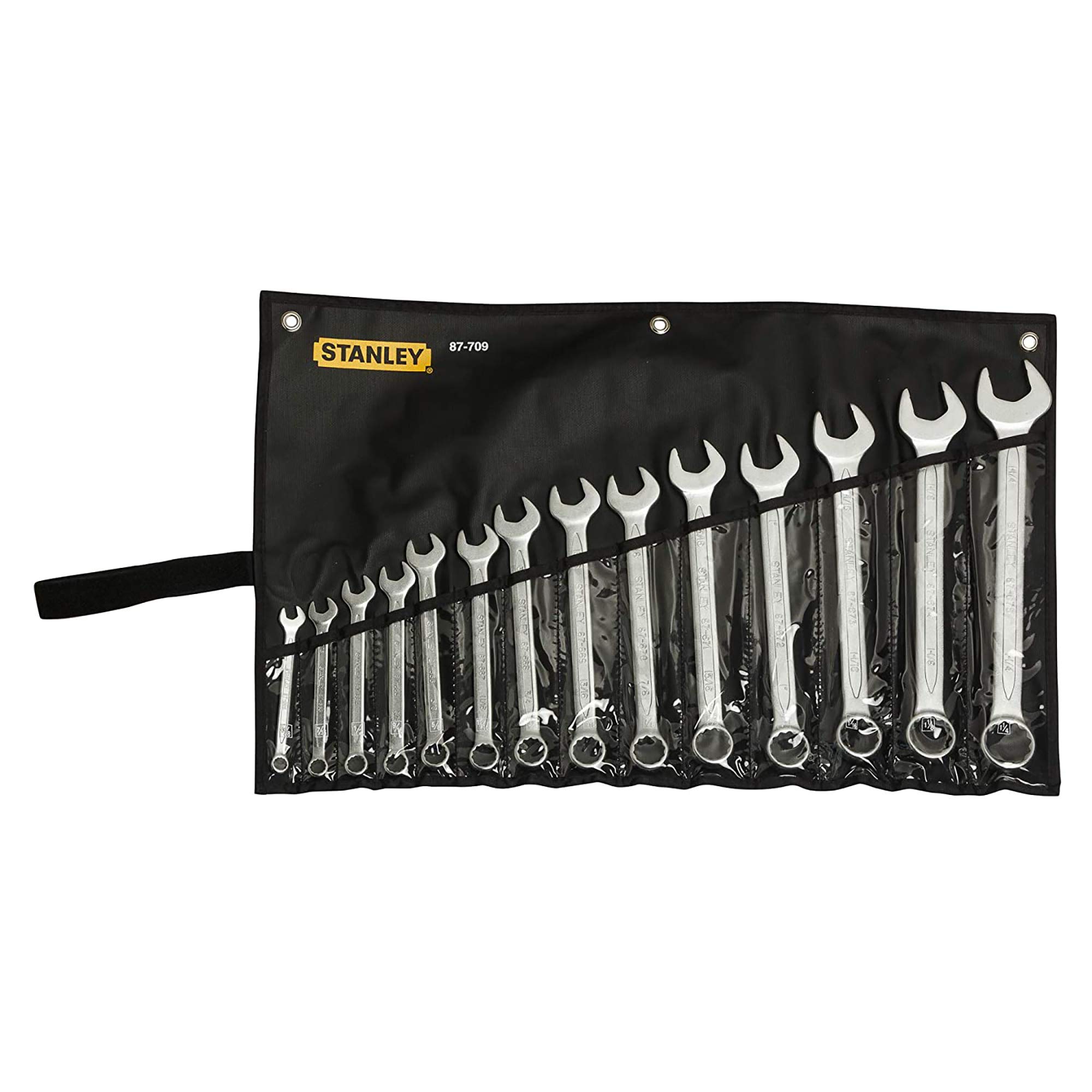 Stanley 1-87-709 10-32mm Chrome Vanadium Steel Slimline Inches Fixed Square, Open End Imperial Combination Spanner Set (Silver)-14 Pieces (B00NB0DXGO) Amazon Price History, Amazon Price Tracker