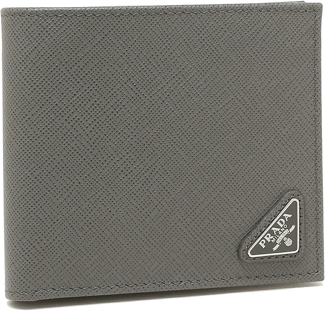 Amazon | [プラダ] 二つ折り財布 サフィアーノ トライアングルロゴ