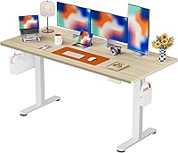 Vista 37 de ErGear Escritorio eléctrico de pie ajustable en altura, escritorio de pie de 48 x 24 pulgadas, escritorio de oficina en casa con memoria para Marrón