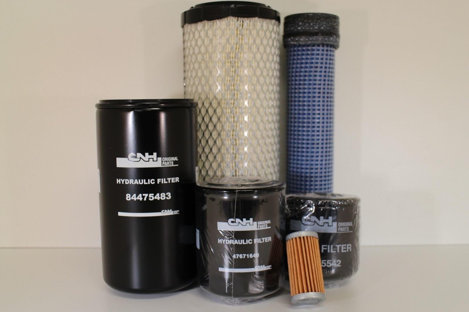 CNH New-Holland TC25D TC27D TC29D TC29DA TC30 TC33D OEM Filter Kit - Synthetic Fibers - Tractor, Heavy Machinery Compatible - Oil Filter Kit