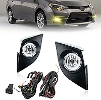 Vista 1 de Luces antiniebla para Corolla/Altis CE ECO L LE 2014 2015 2016 con bombilla halógena H11 12V 55W y kit de interruptor y cableado (lente transparente)