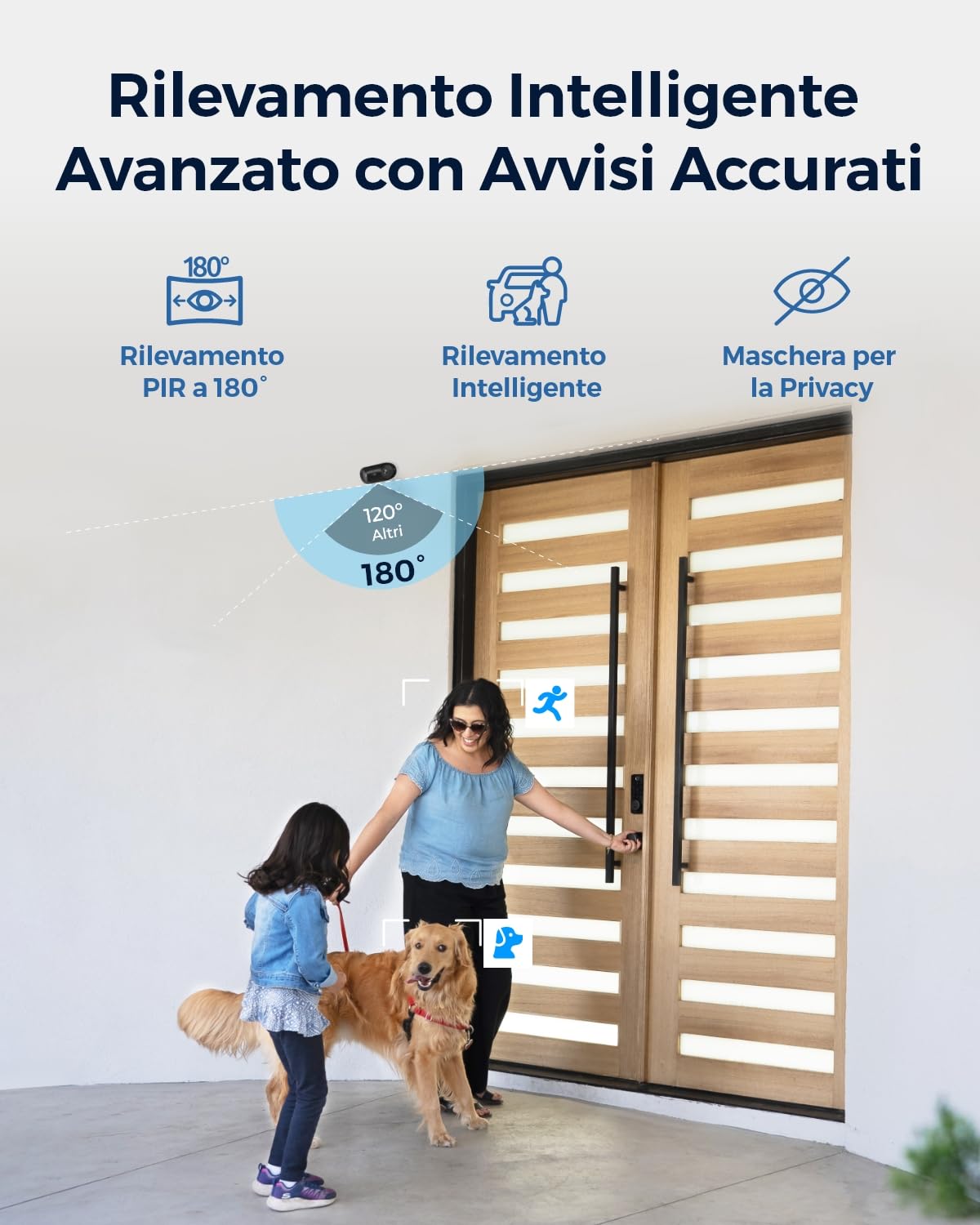 Reolink 4K Telecamera Wi-Fi Esterno Senza Fili kit, Home Hub, 2 telecamere Argus 4 Pro con Pannello Solare, Visione Notturna ColorX, Visione a 180°, Wi-Fi 6, Registrazione Locale, Nessun Costo Mensile