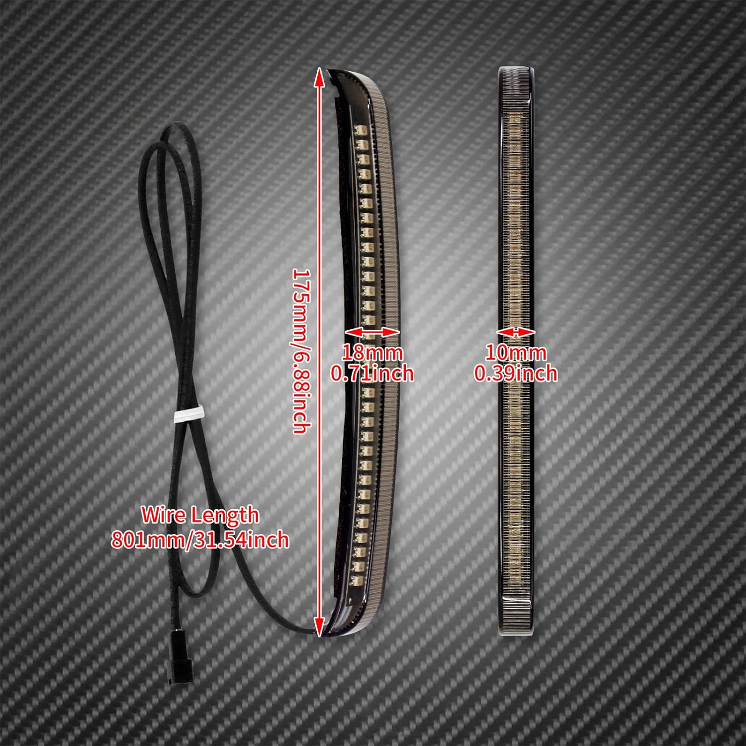 Motorcycle LED Saddlebag Tail Light Running Brake Sequential Turn Signal Lamp Fit for Harley Touring Street Gilde Road King Road Gilde Electra Glide Ultra Limited 2014-2023 Smoked Lens