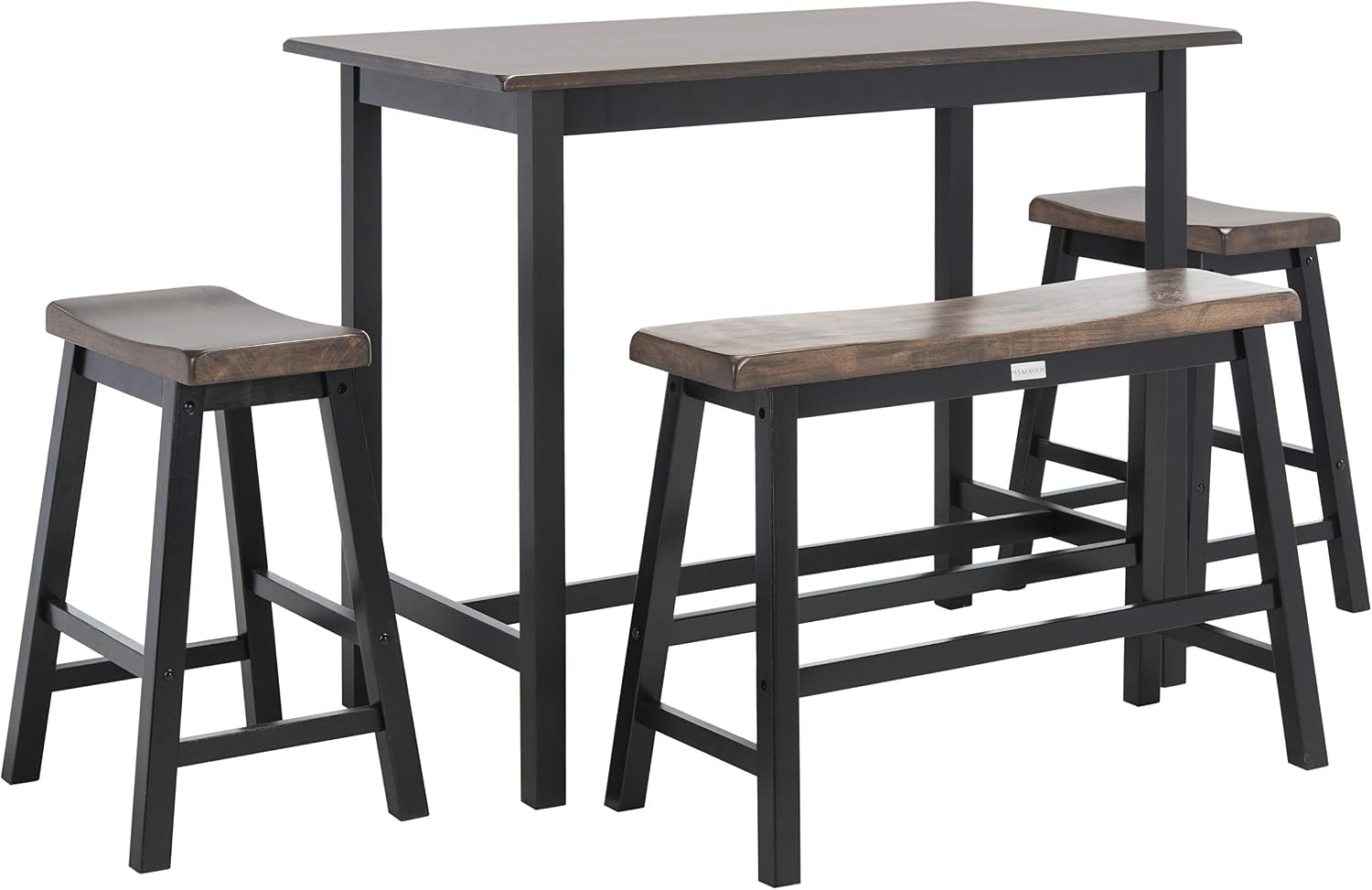 Safavieh Home Collection Haley 4Pc Pub Set, Grey
