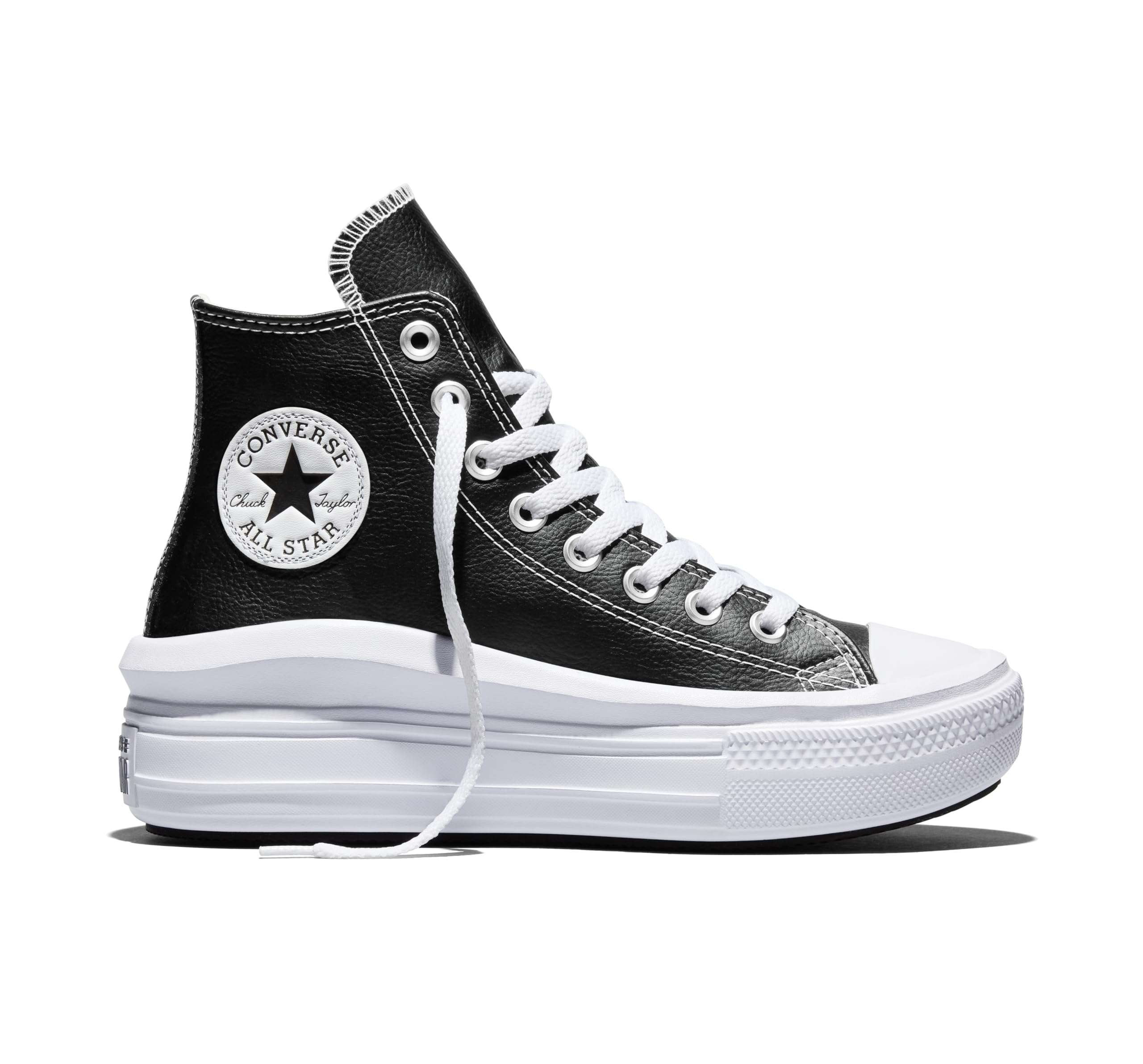 CONVERSE A04294C Chuck Taylor All Star Move Platform FOUNDATIONAL Leather Femme Black/​White/​White EU 37.5
