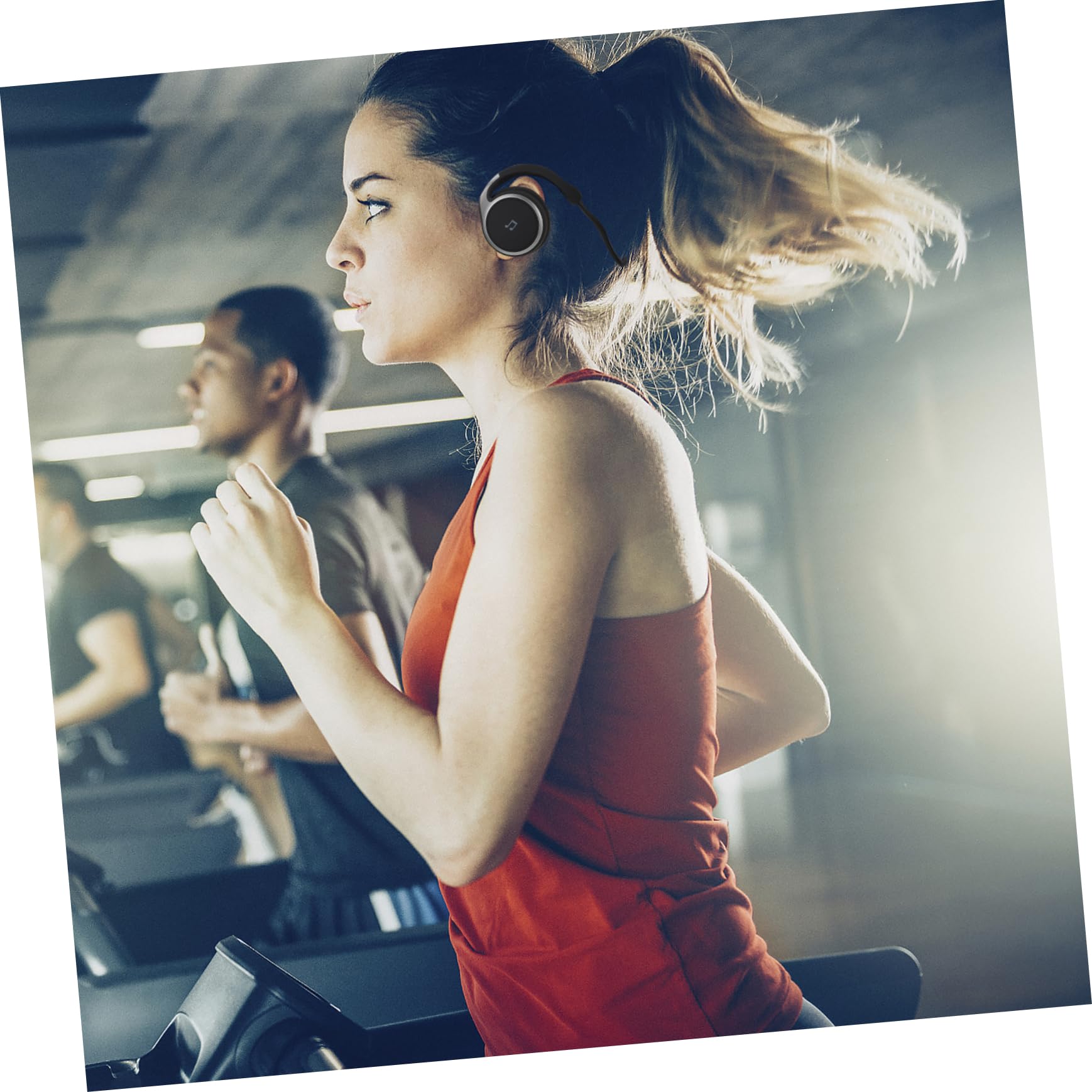 HOMSFOU Auricolari Sport con Archetto, Leggeri in Abs, Versione 4.1, Comodi Occhiali, per Corsa e Allenamento