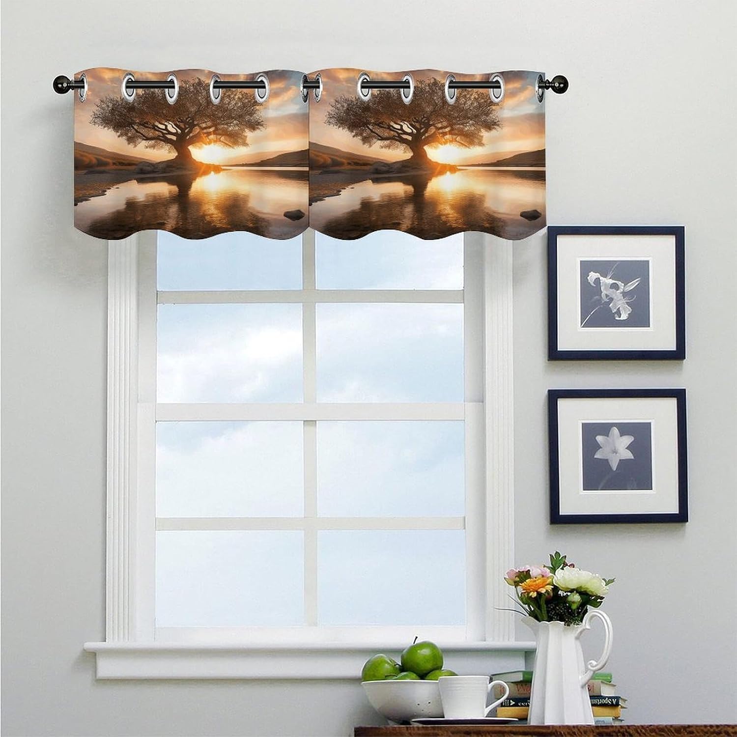 an Old Tree Short Curtain Blackout Valance