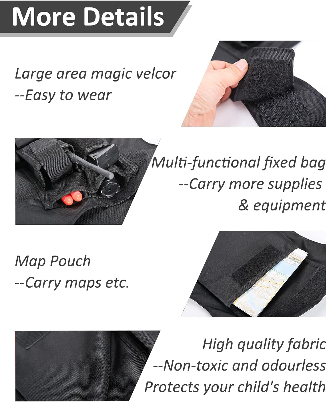 UNIVIVO Kids Tactical Vest Children Outdoor CS Shooting Protection Gear Combat Training Airsoft Vest Adjustable Breathable Waistcoat : Sports & Outdoors