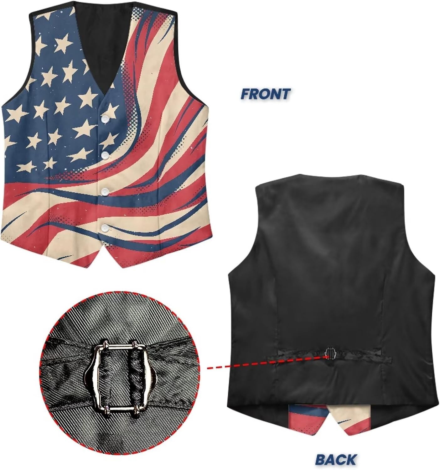 Men's Woven Cloth Suit Vest Casual Waistcoat Tuxedo Vests Sleeveless Jacket Suit Vest for Groomsman