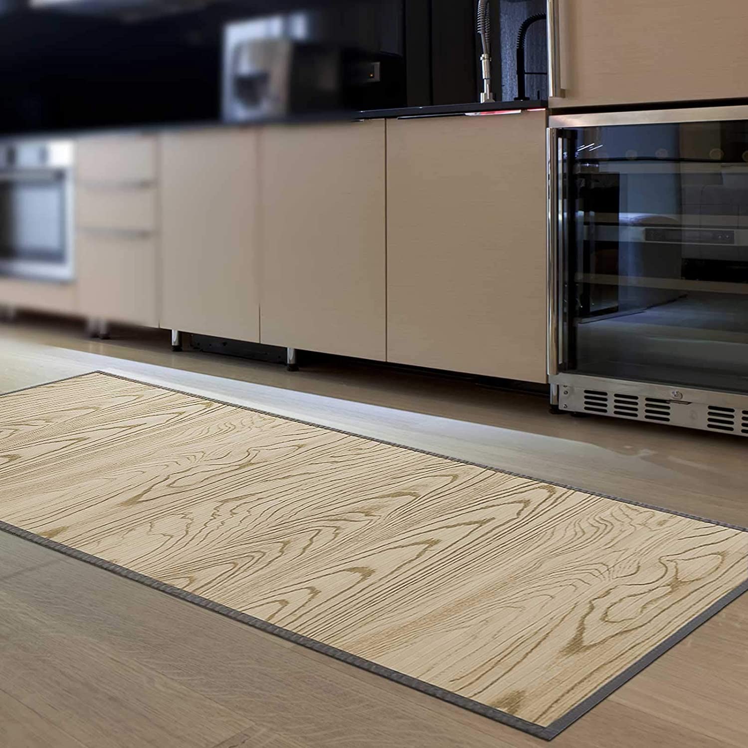 Tappeto In Bambù Naturale 150x200 Cm - Per Bagno E Soggiorno, Antiscivolo, Anallergico, Design Moderno