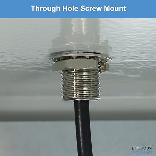 Miniatura 4 de Proxicast Antena de montaje de tornillo omnidireccional MIMO de perfil bajo 4G5G resistente al vandalismo 2x2  cables coaxiales de 10 pies  para