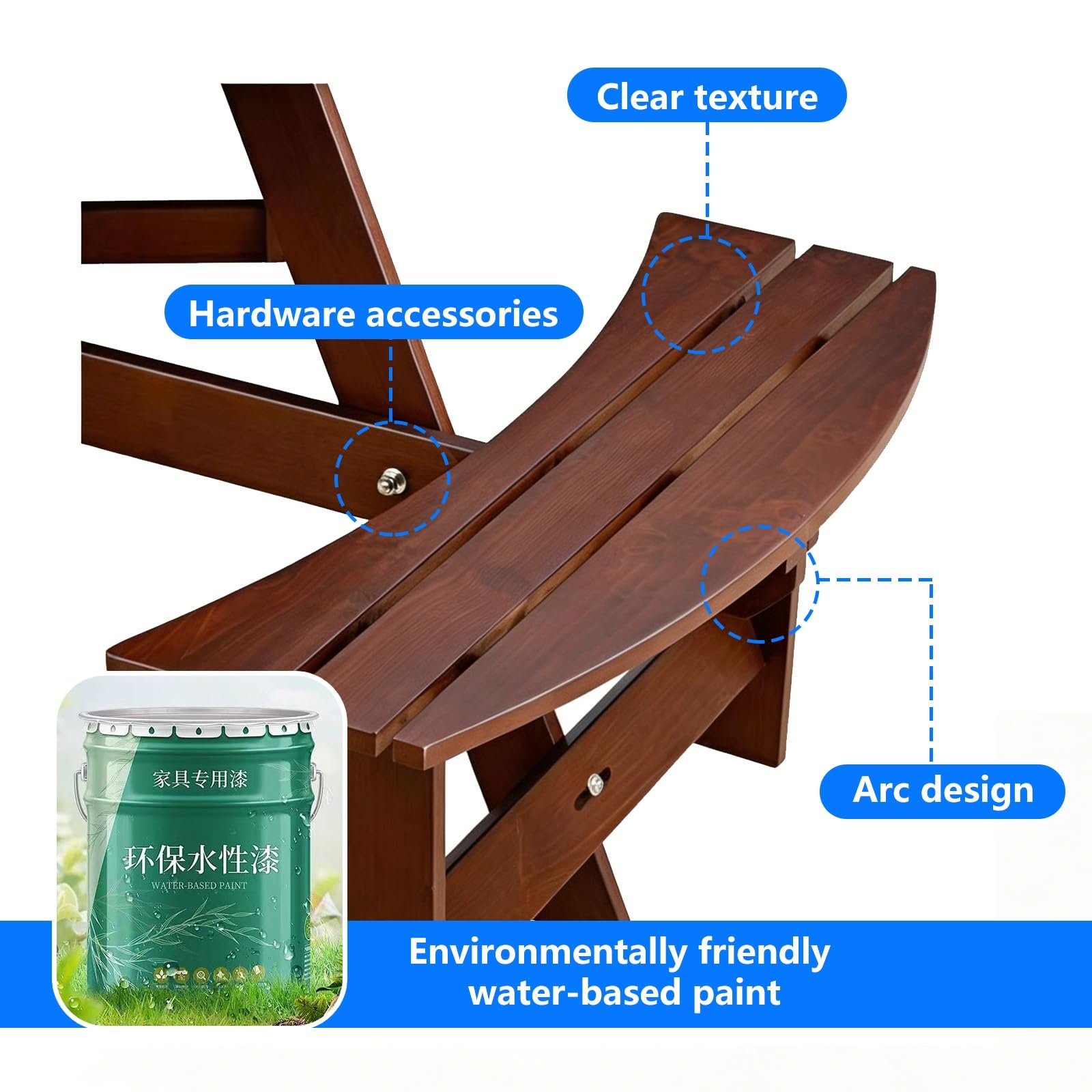 Tavolo da Picnic Rotondo In Legno Massivo for 8 Persone con 4 Panche Curve, Resistente Set da Pranzo Esterno con Foro for Ombrello, Tavolo da Giardino Impermeabile for Cortile(Natural)