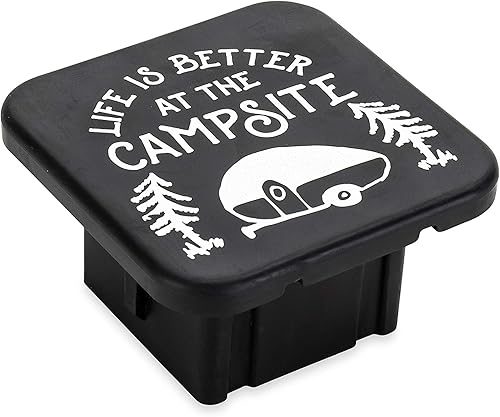 Miniatura 6 de Camco Life is Better at The Campsite - Cubierta para receptor de enganche  Protege tu receptor de enganche de remolque de escombros, suciedad, agua