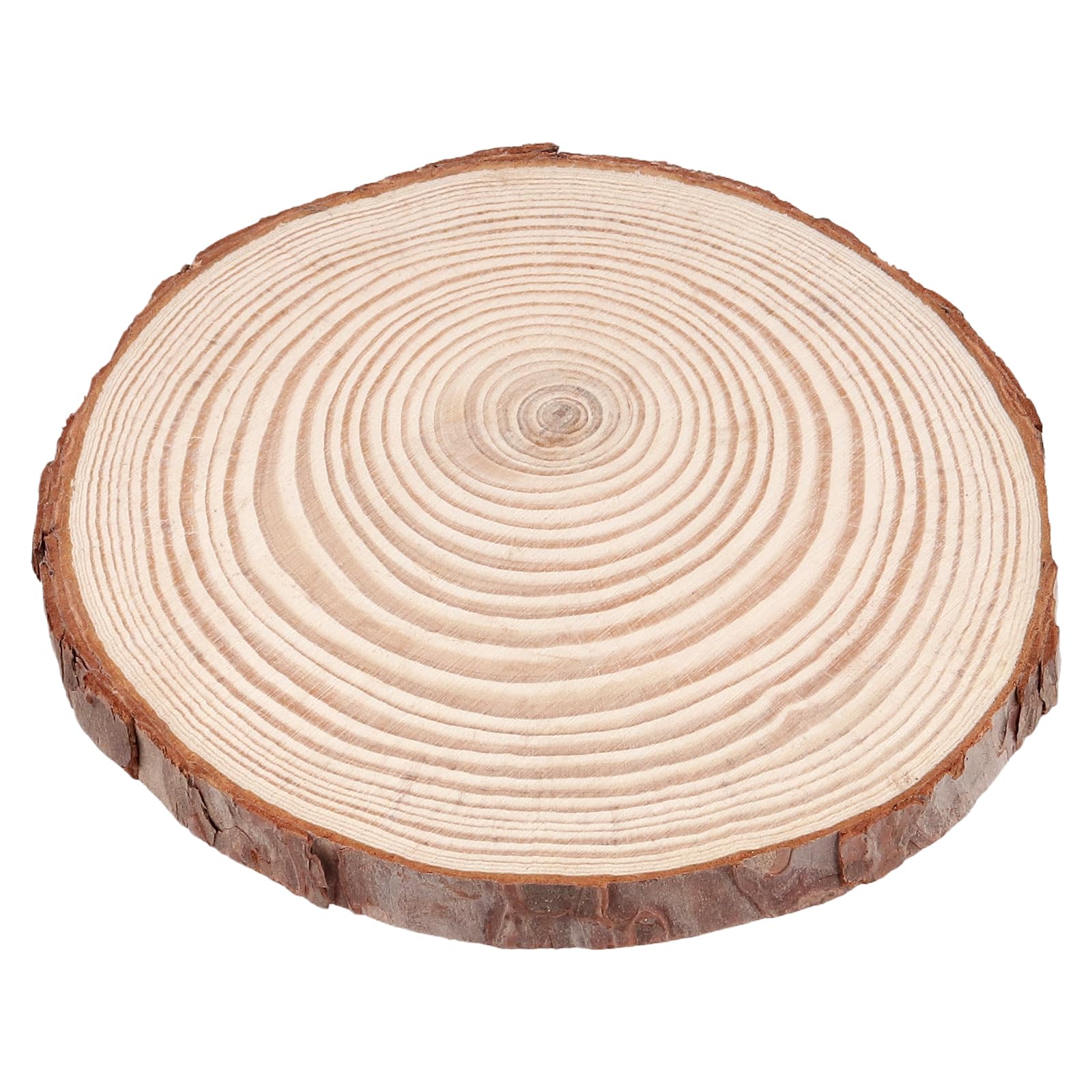 Naturholzscheiben zum Basteln, unlackierte Holzscheiben mit Rinde, 1,5 cm dick, runde Holzuntersetzer für Handwerk, Ornamente, Dekorationen, 30 Stück