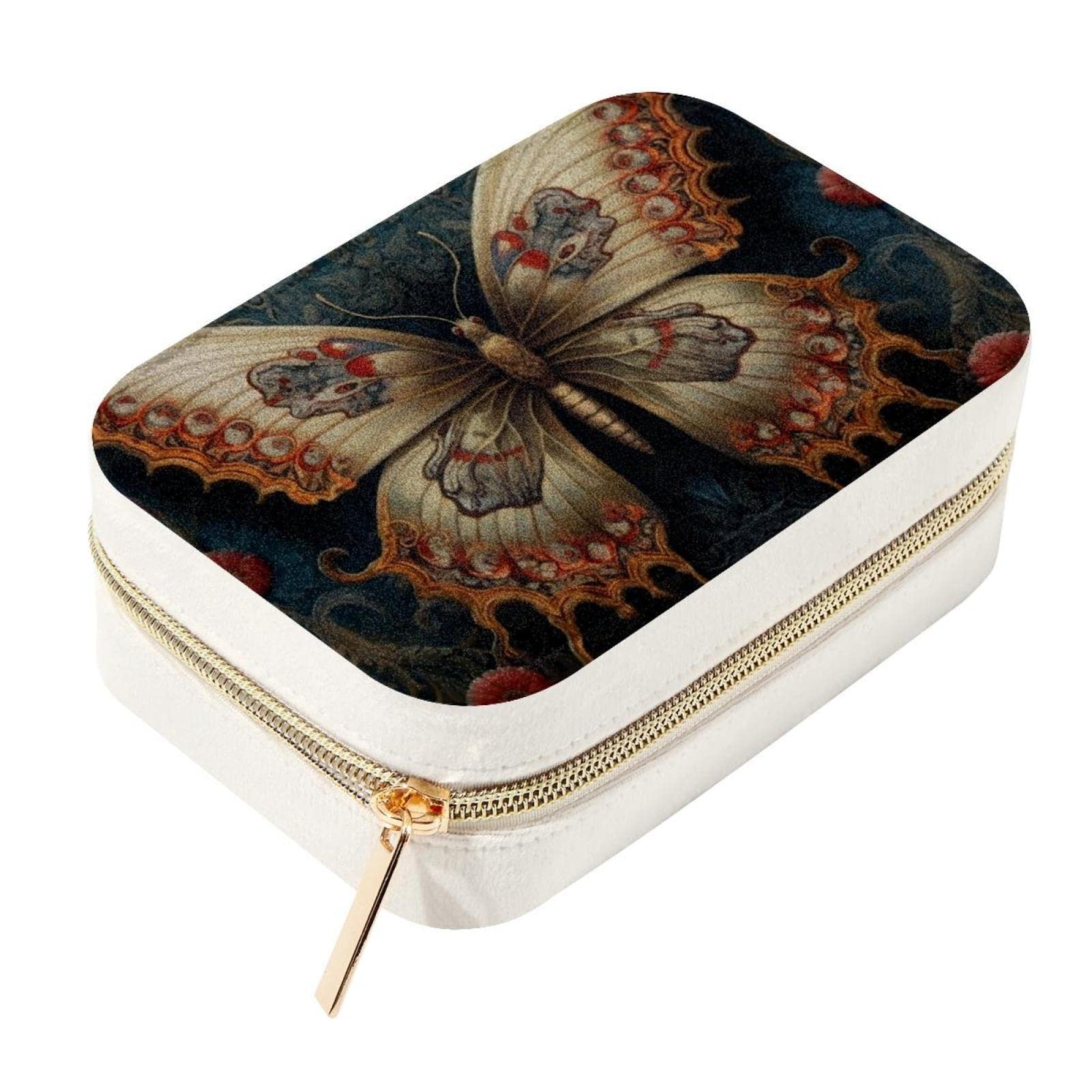 Boîte à bijoux papillon colorée pour organiser vos voyages de vacances