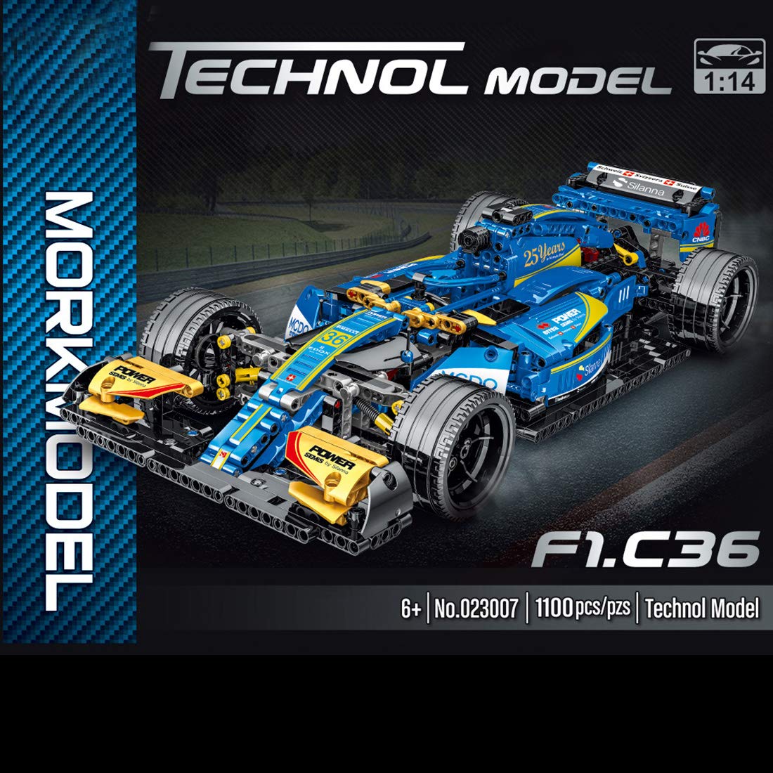 SEREIN Technic F1 Car Model 1100Pcs 114 Sports Car Racing Car Building