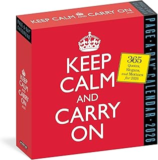 Keep Calm and Carry On Page-A-Day® Calendar 2026: 365 Quotes, Slogans, and Mottos for 2026