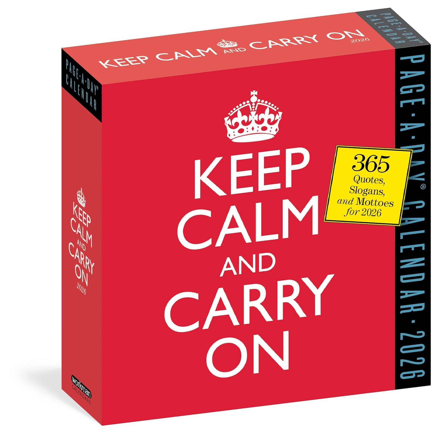 Keep Calm and Carry On PageADay® Calendar 2026 365 Quotes, Slogans