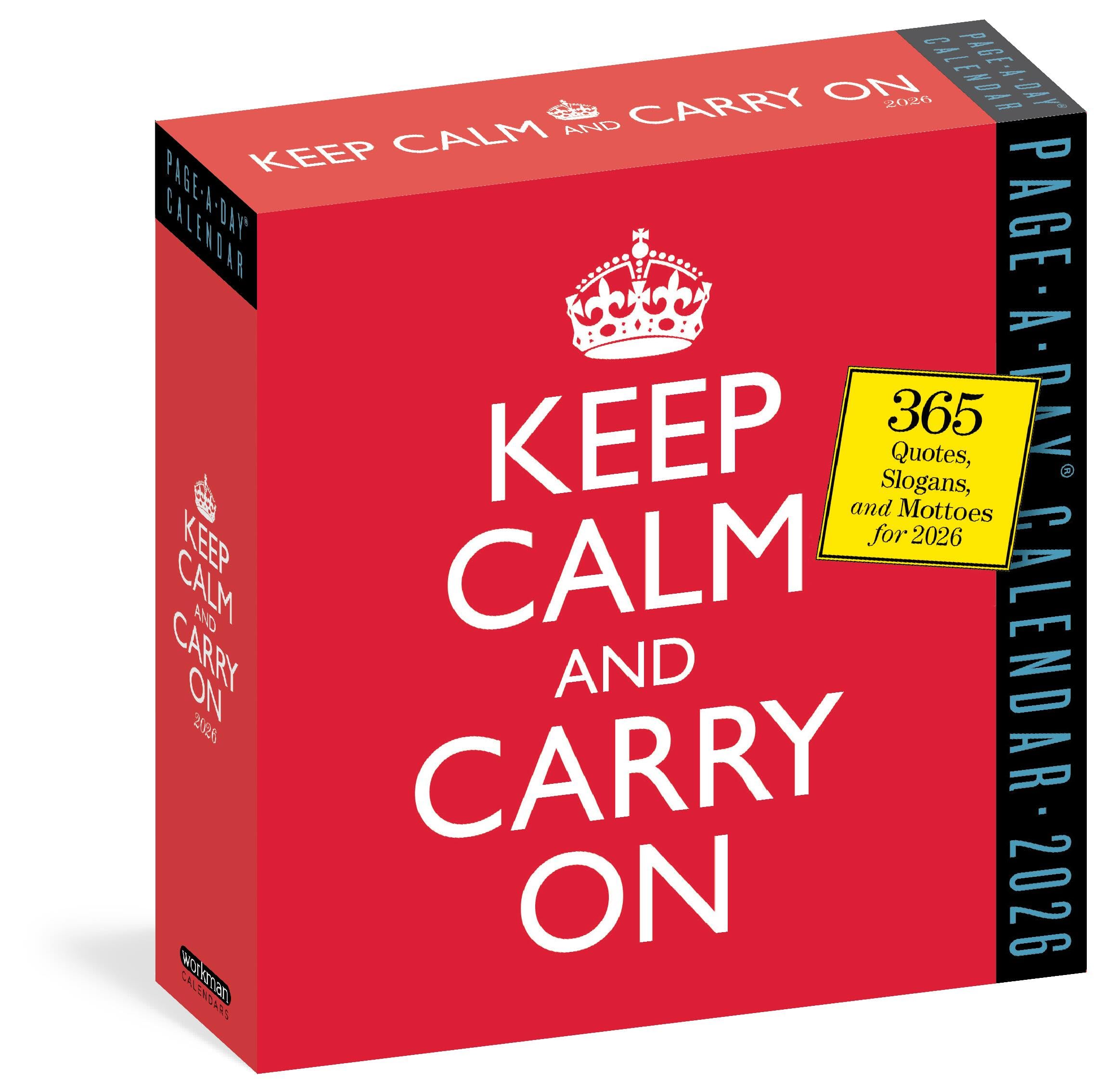 Keep Calm and Carry On Page-A-Day® Calendar 2026: 365 Quotes, Slogans, and Mottos for 2026