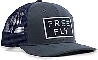 Vista 3 de Free Fly Wave Snapback con logo - Gorra Snapback de algodón y malla para hombre y mujer