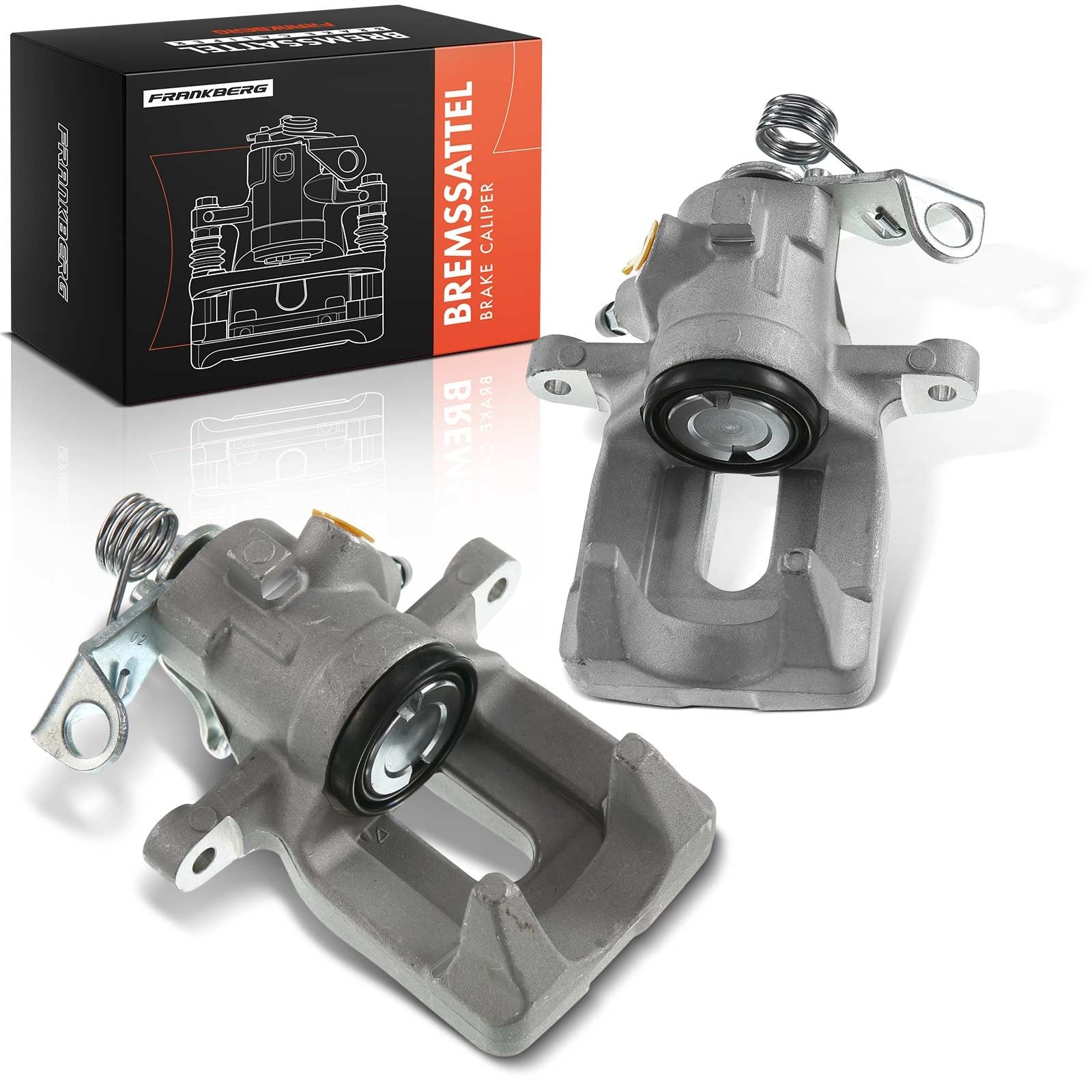 Frankberg 2 pinzas de freno 4400W6 | Compatible con: Crossland X P17 P2QO, Furgoneta Crossland X, 2008 I Van CU, 207 SW Box/Combi WK, C3 II SC