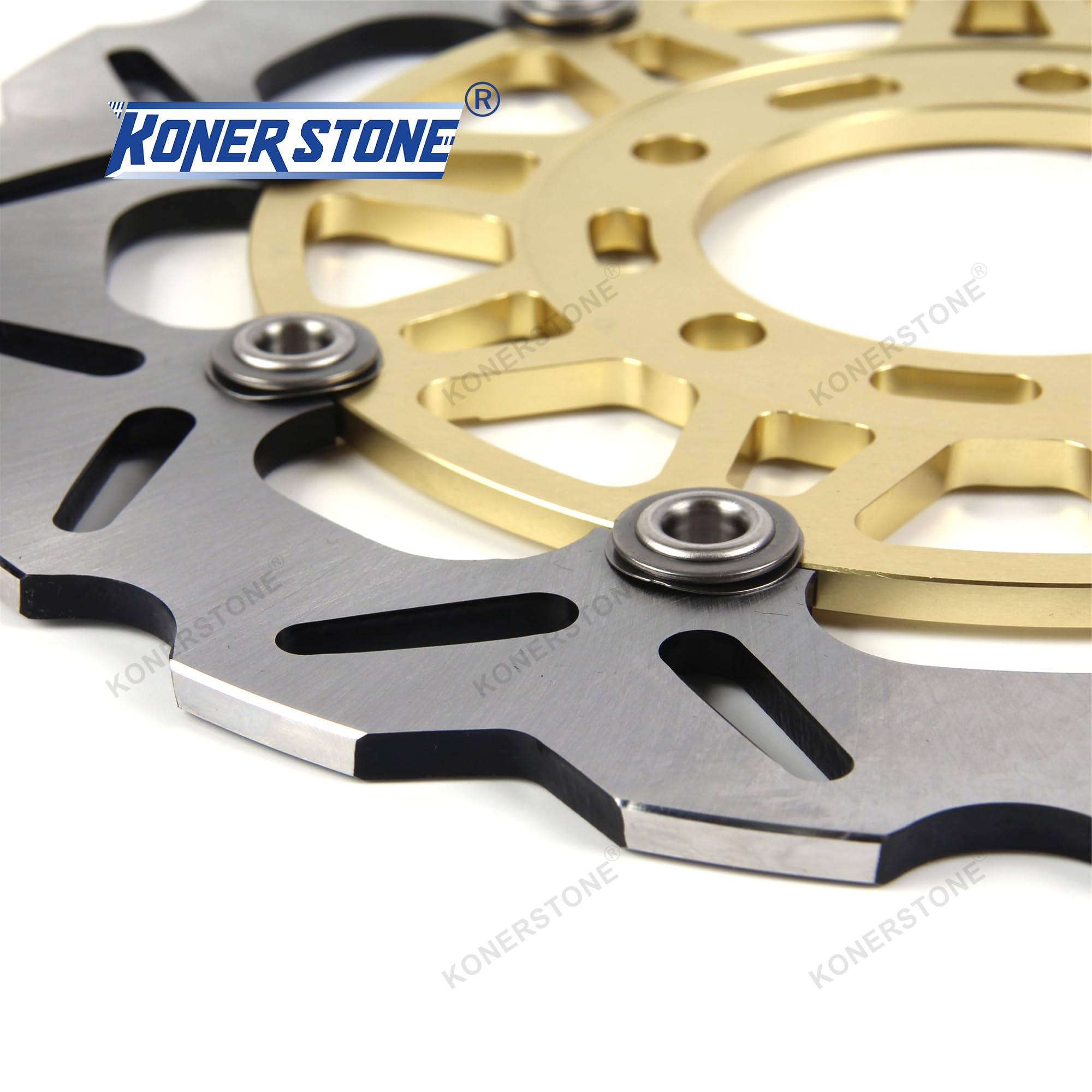 Disco Dischi Freno Anteriore Posteriore Rotore per KAWASAKI ER6N ER6F 2006-2015 Disks Accessori per motori ER-6N ER-6F 2007 2008 2009 2010 2011 2012 2013 2014 Oro Ninja ZX10R