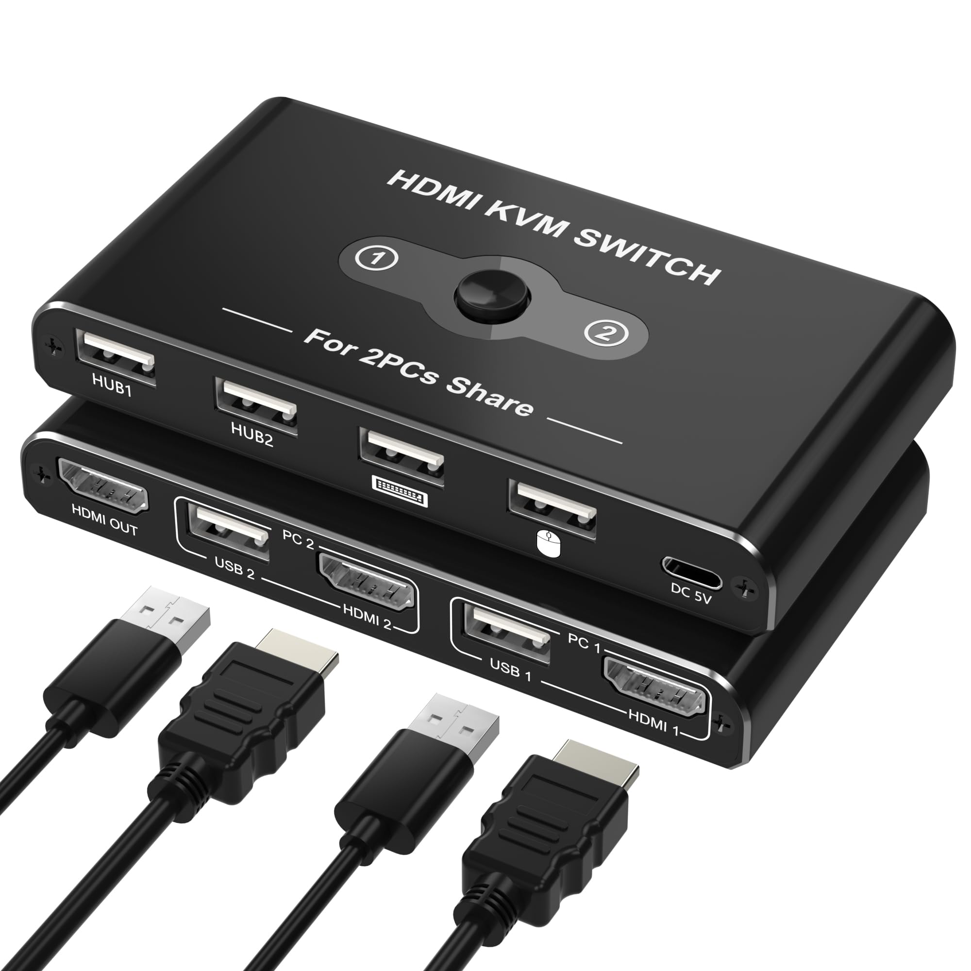 Amazon.co.jp: KVMスイッチ HDMI PC 2台用 パソコン2台 キーボード