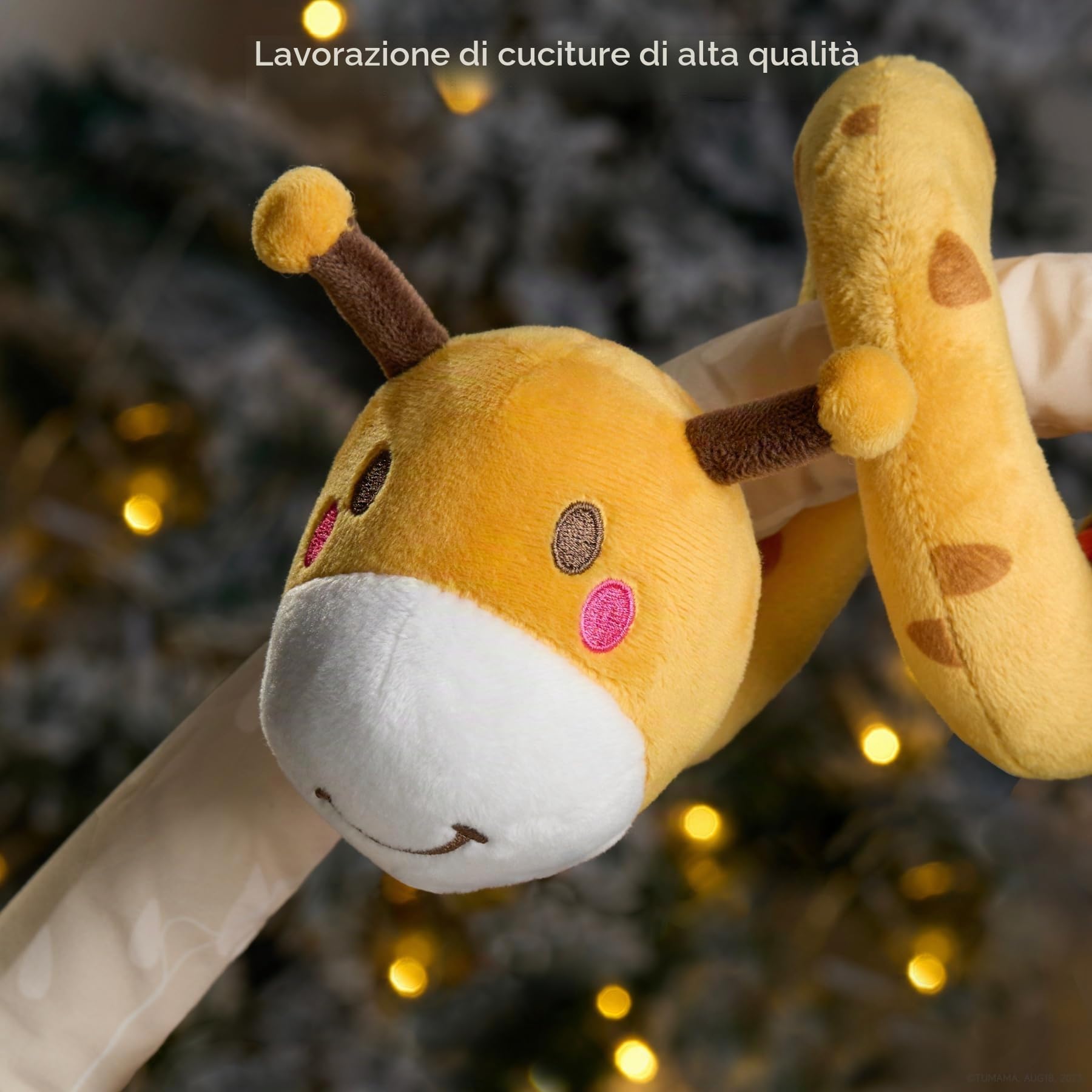 TUMAMA 2-In-1 Giochi Spirale Passeggino e Arco Viaggio Per Neonato 0 3 6 9 Mesi, Peluche Serpente Passeggino Giocattolo Gioco Per Neonati Bambina Ragazzo, Auto Carrozzina Attività Con Sonaglio Teether
