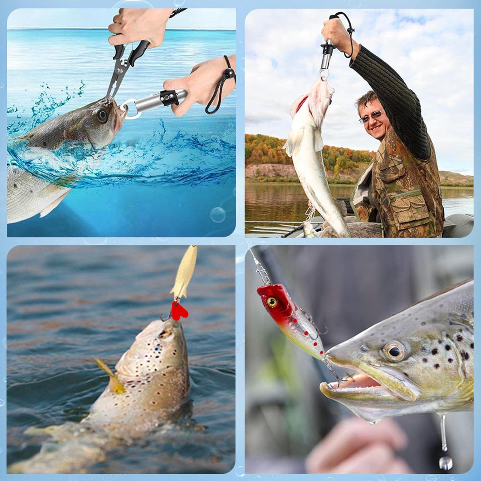 Calendario De Adviento De Pesca Navideño Juego De Aparejos De Pesca | Regalos De Navidad Para Hombre Pesca Equipo Para Padre Novio Esposo Calendario Adviento 24 Días