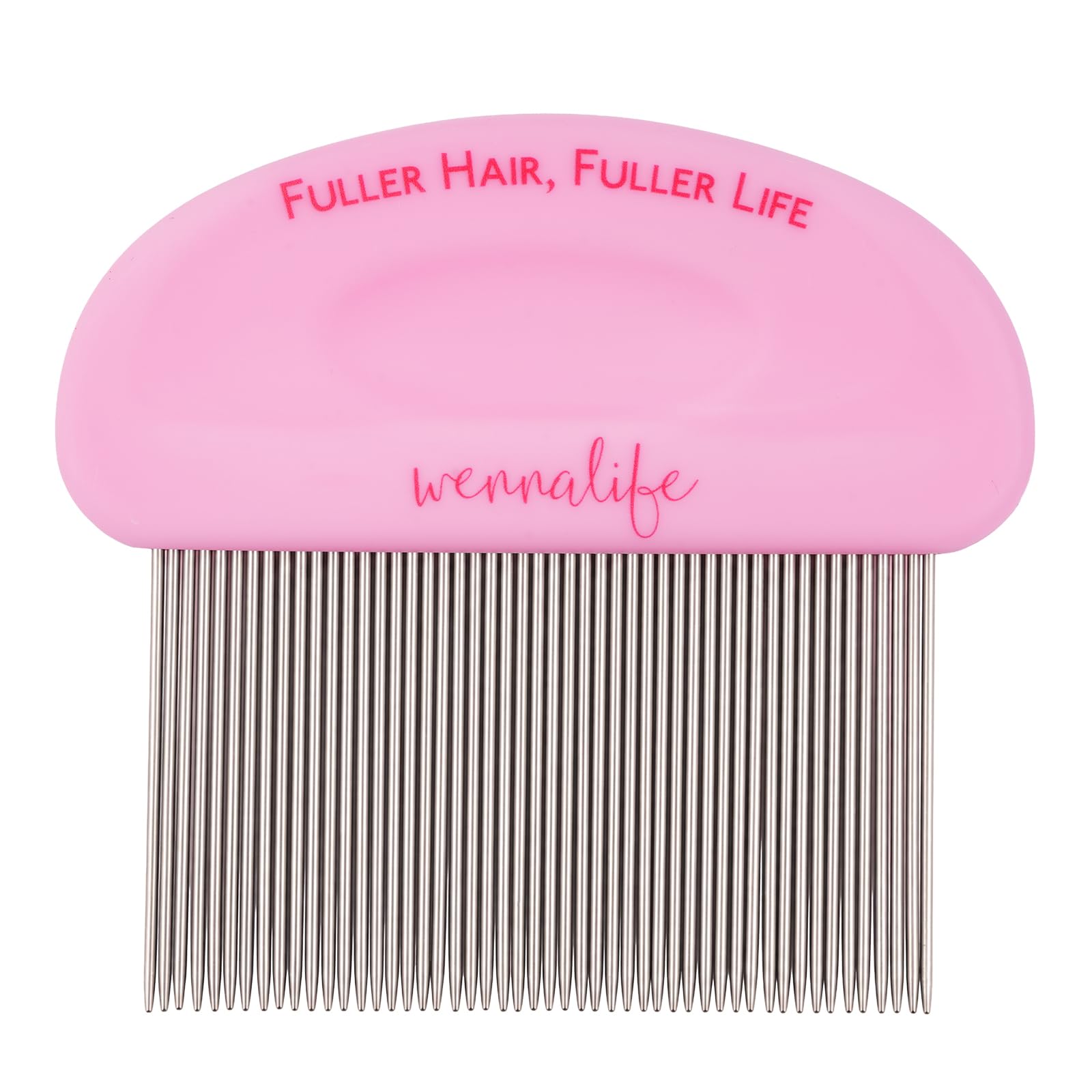 WENNALIFE Tape in Extension Remover Comb, Fine Teeth Glue Residue Cleaning Hair Comb for Tape in Extensions, Effective Remove Without Pulling, Ergonomic Safe Rounded Design for Salon & Home Use