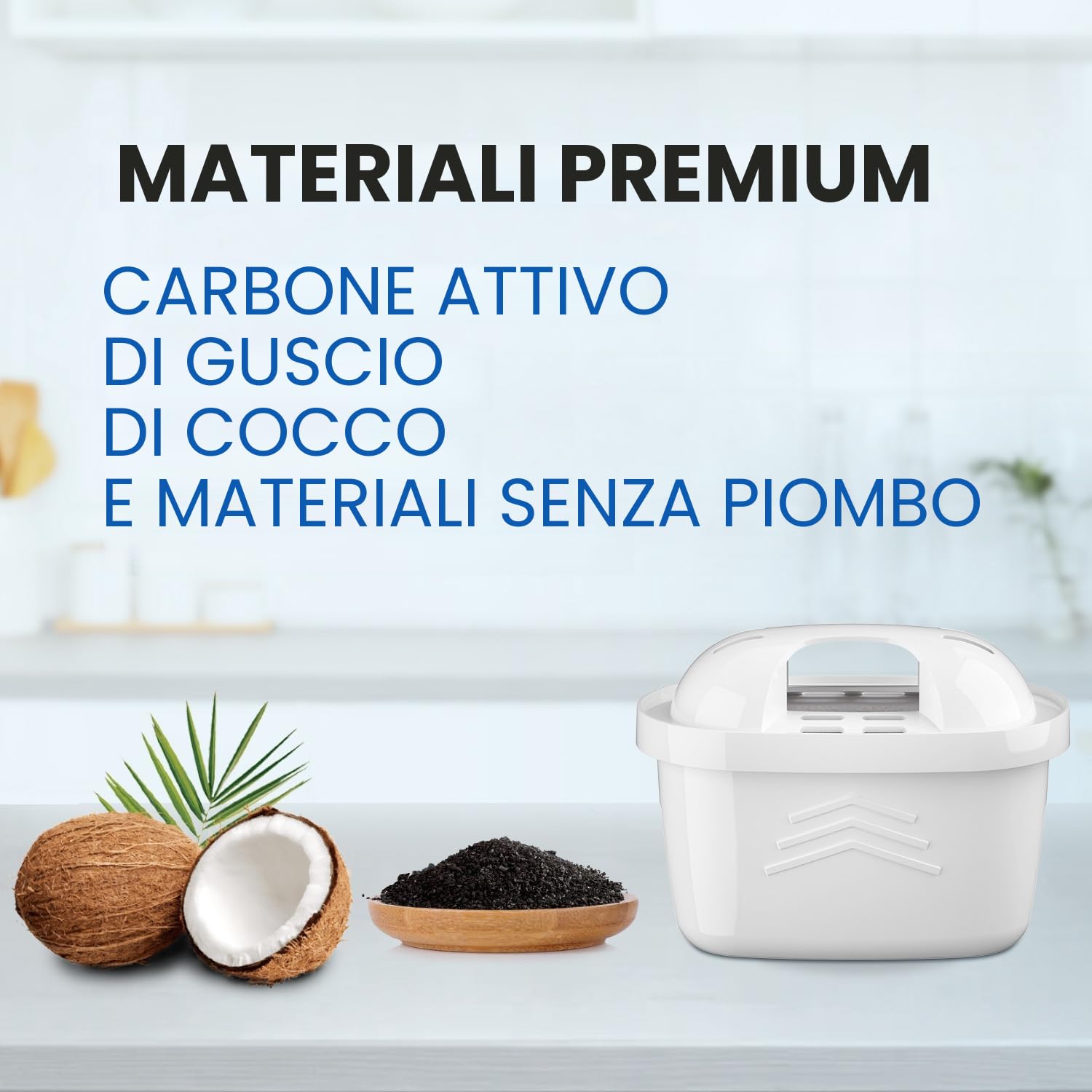 EVERSPRING Filtro per bollitore Compatibile Con Brita Maxtra+, Maxtra Plus, Mavea, Anna Duomax, 6 pezzi