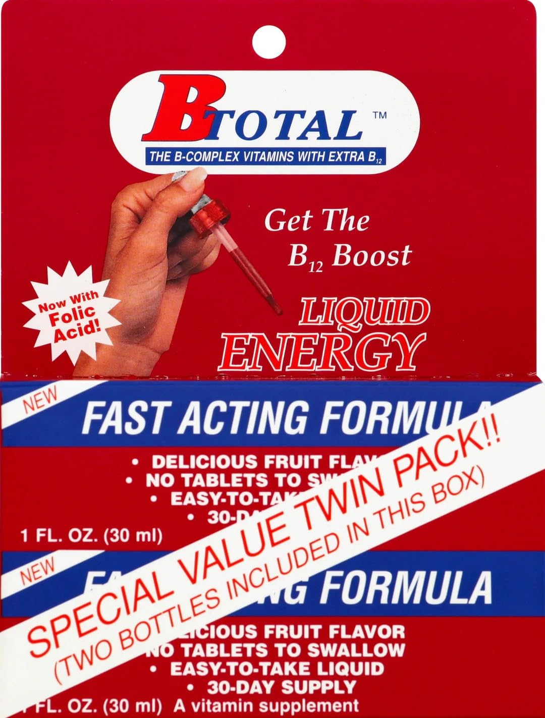 New - Sublingual Products B-Total Twin Pack - 2 fl oz