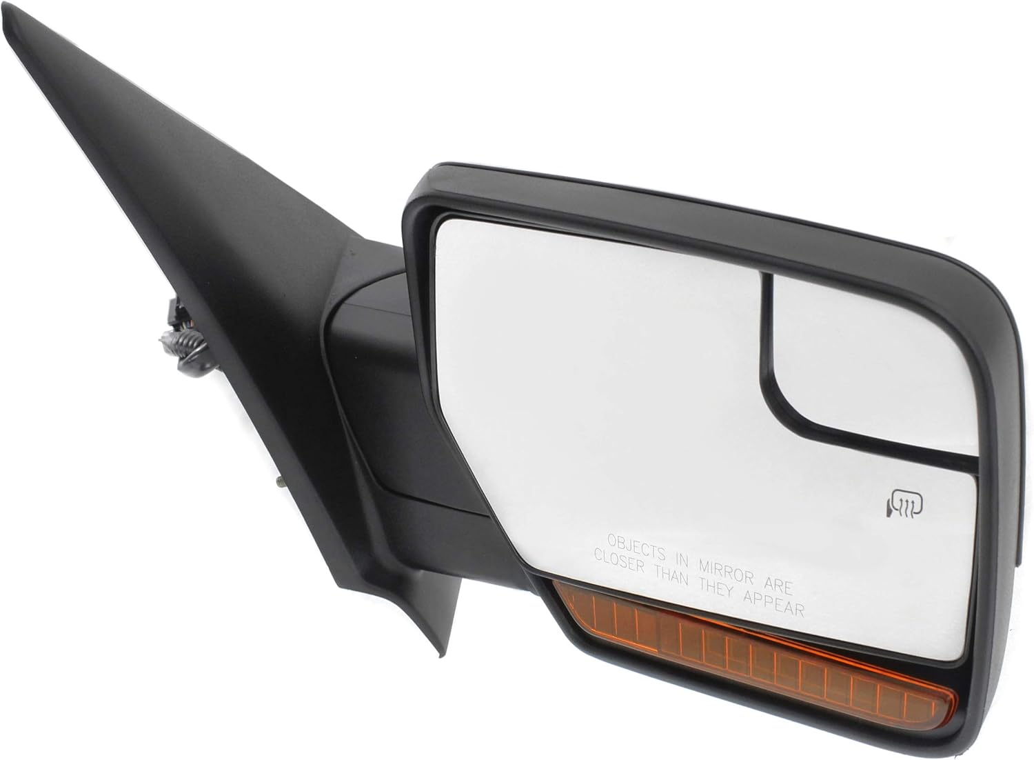 Kool Vue Passenger Side Power Heated Mirror for Ford Expedition Lincoln Navigator 2012-2014 Power Fold With Signal Light, Memory & Puddle Lamp Paintable