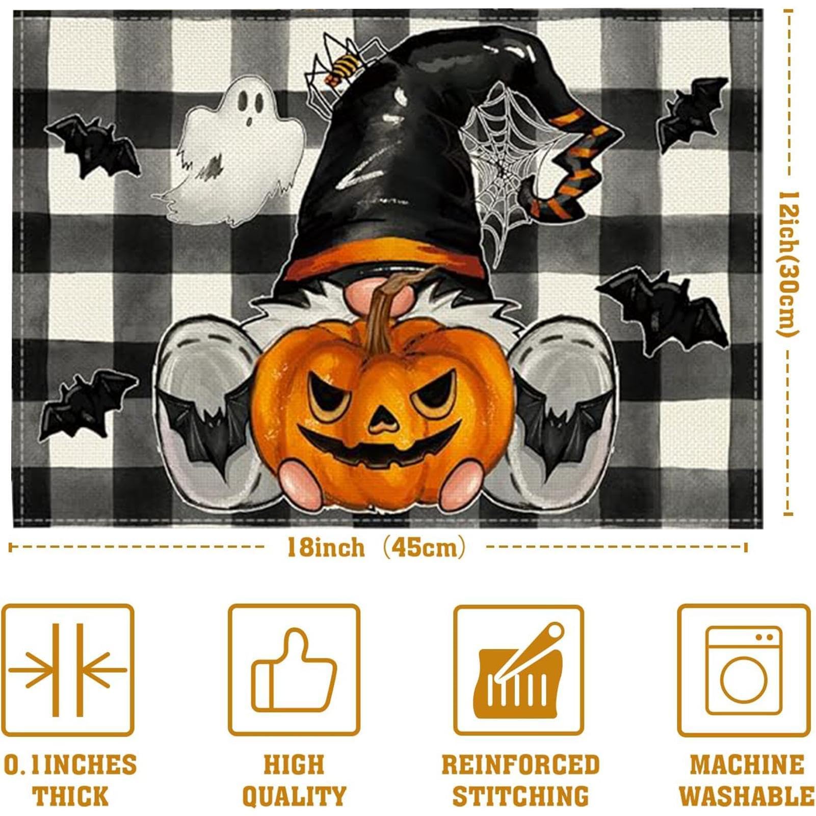 Amazon｜ランチョンマット ハロウィン,ハロウィーン ランチョンマット