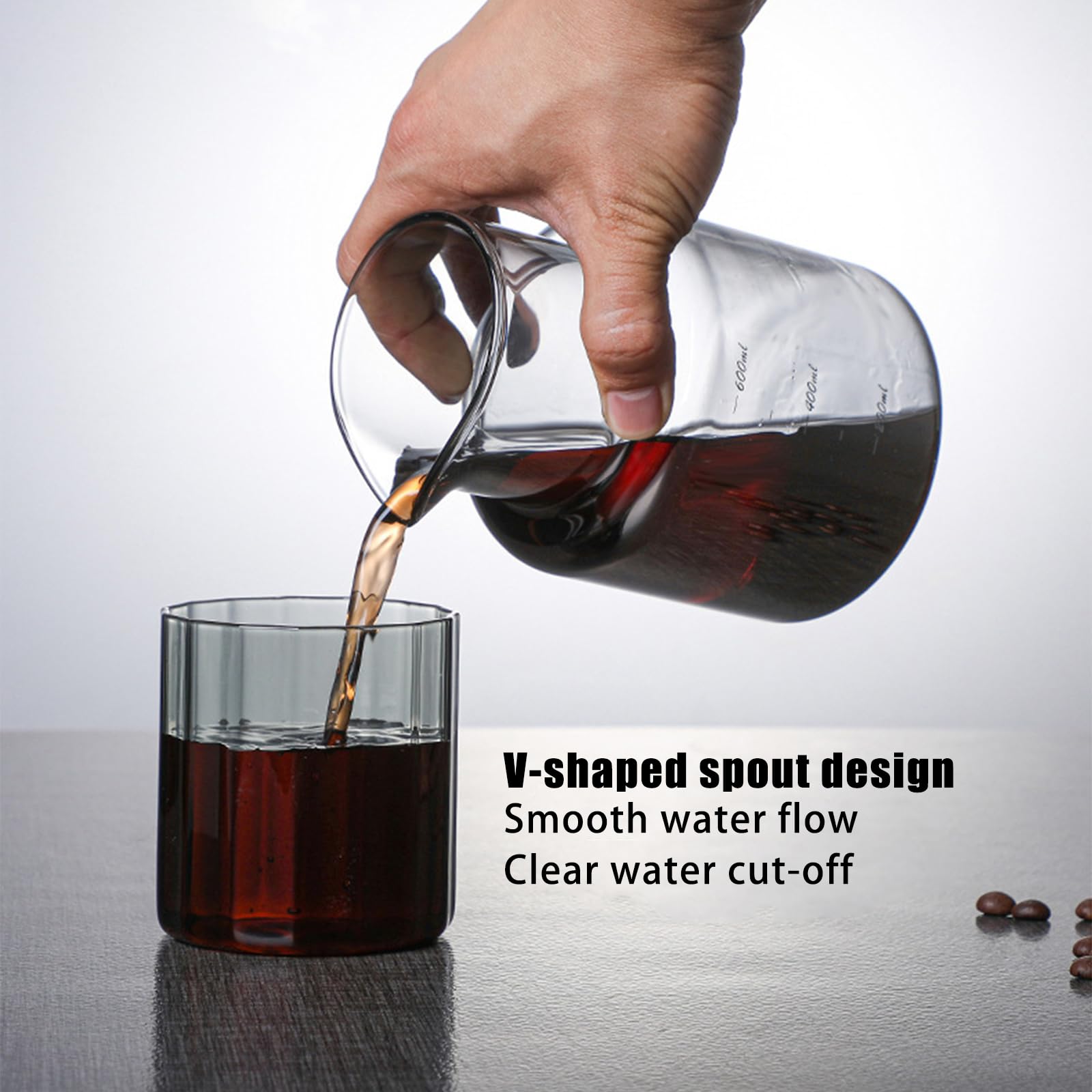 Cold Brew Drip Tower, Brew Macchina da caffè Cold Drip Coffee per Uso Domestico Flusso d'Acqua Regolabile Trasparenti Supporto in Gocciolatore Regolabile per la Casa(Color:B)