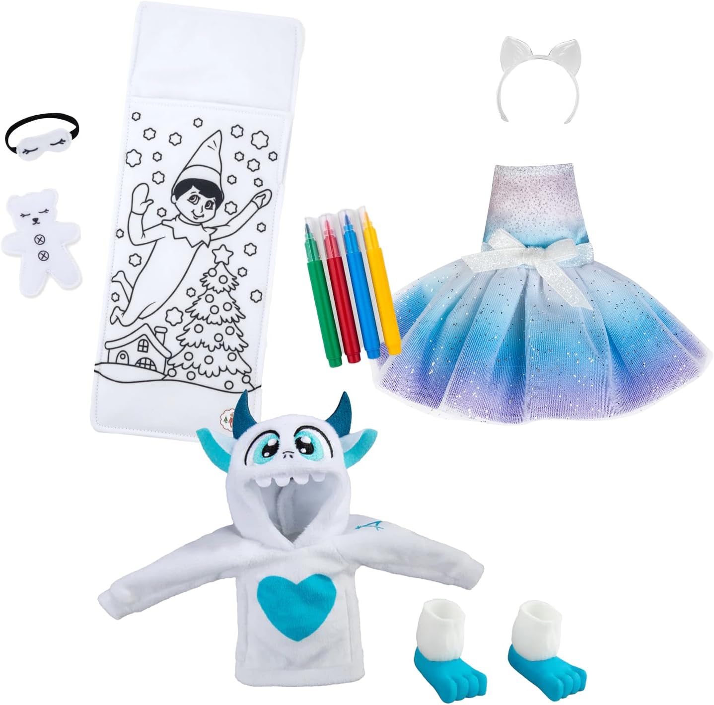 The Elf on the Shelf: The Elf on the Shelf Bundle: DIY Sleeping Bag, Noorah Dress & Yeti Hoodie