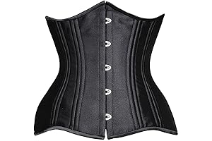 Women's Steel-Boned Longline Waist Training Corset: Unlock a Striking Silhouette