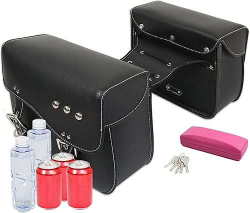 Miniatura 6 de Motoforti Par de alforjas de la motocicleta lado de herramientas bolsas de equipaje de ciclismo bolsa de viaje motocicleta bolsa impermeable