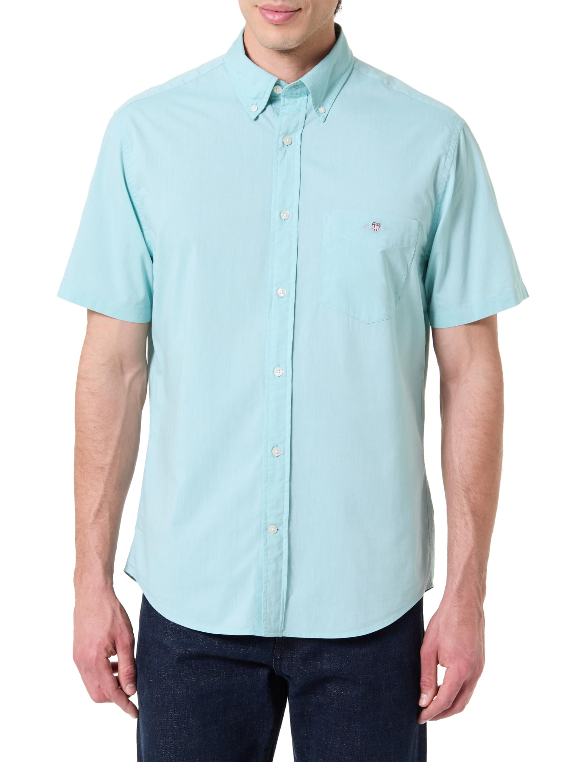 Gant Herren Reg Classic Poplin Ss Shirt Hemd (1er Pack)